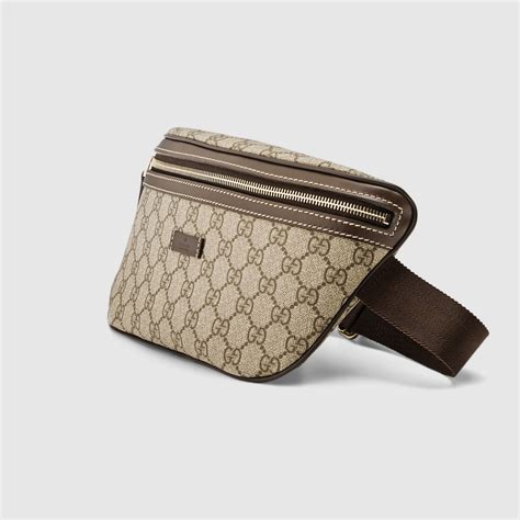 gucci belt bag gg supreme canvas small beige/black|Gucci supreme belt bag review.